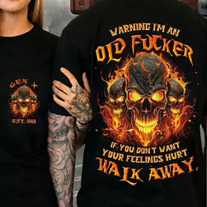 Gen X Warning Skull T-Shirt – Chaosmoda Custom Year