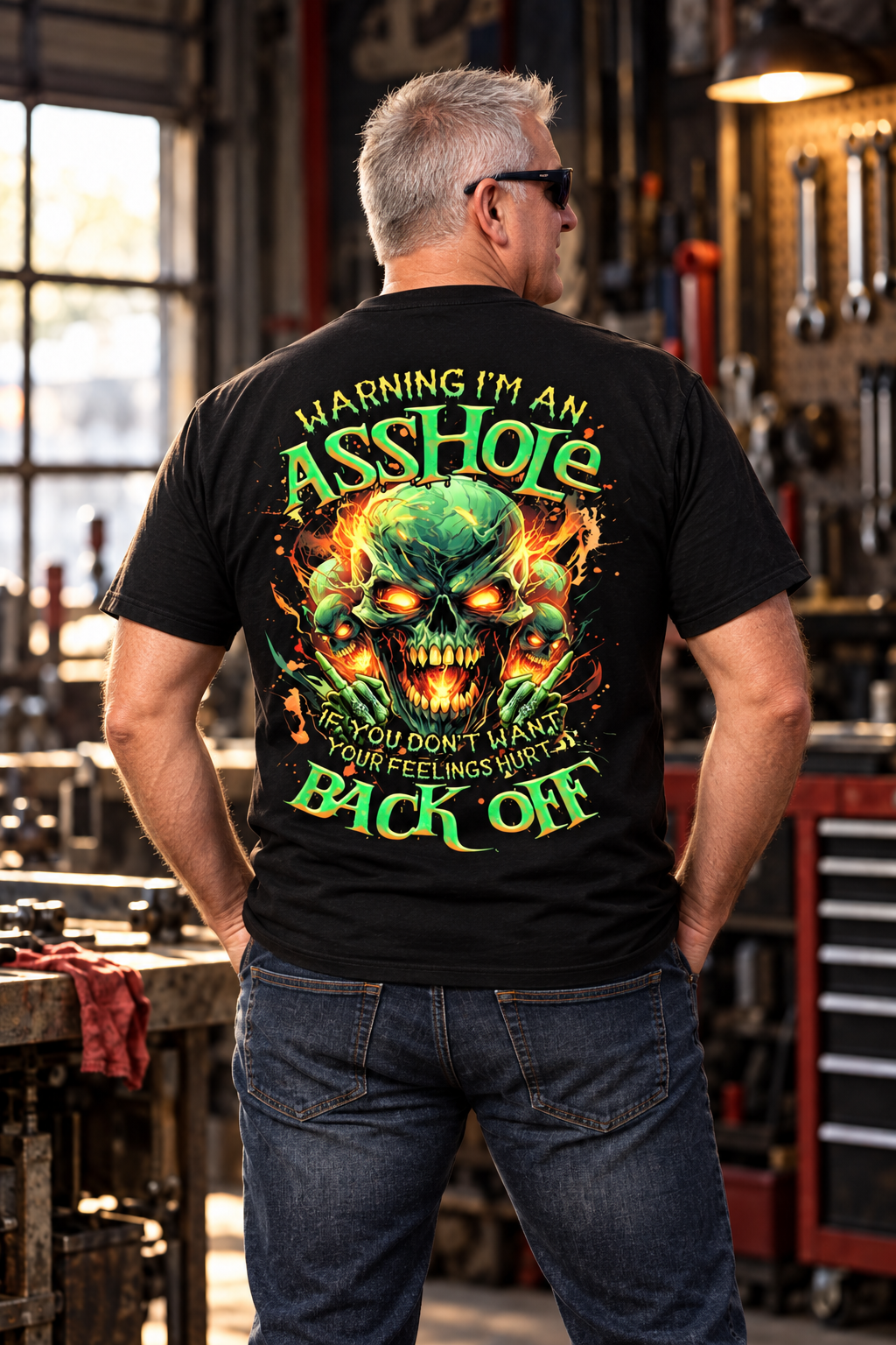 "Warning I'm An A*shole" Gen X T-shirt - Custom Year "FAFO" Tee, Badass Generation Apparel